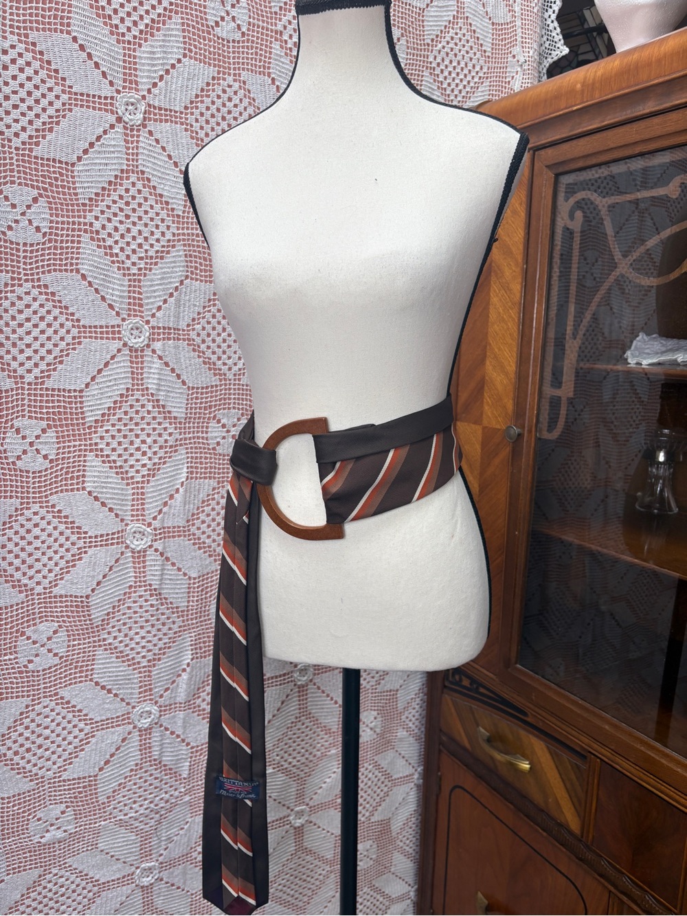 Upcycled Necktie Belt